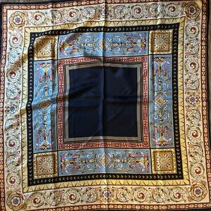 Elegant Multicolor Museum of Fine Arts Boston silk Square Scarf made in Italy